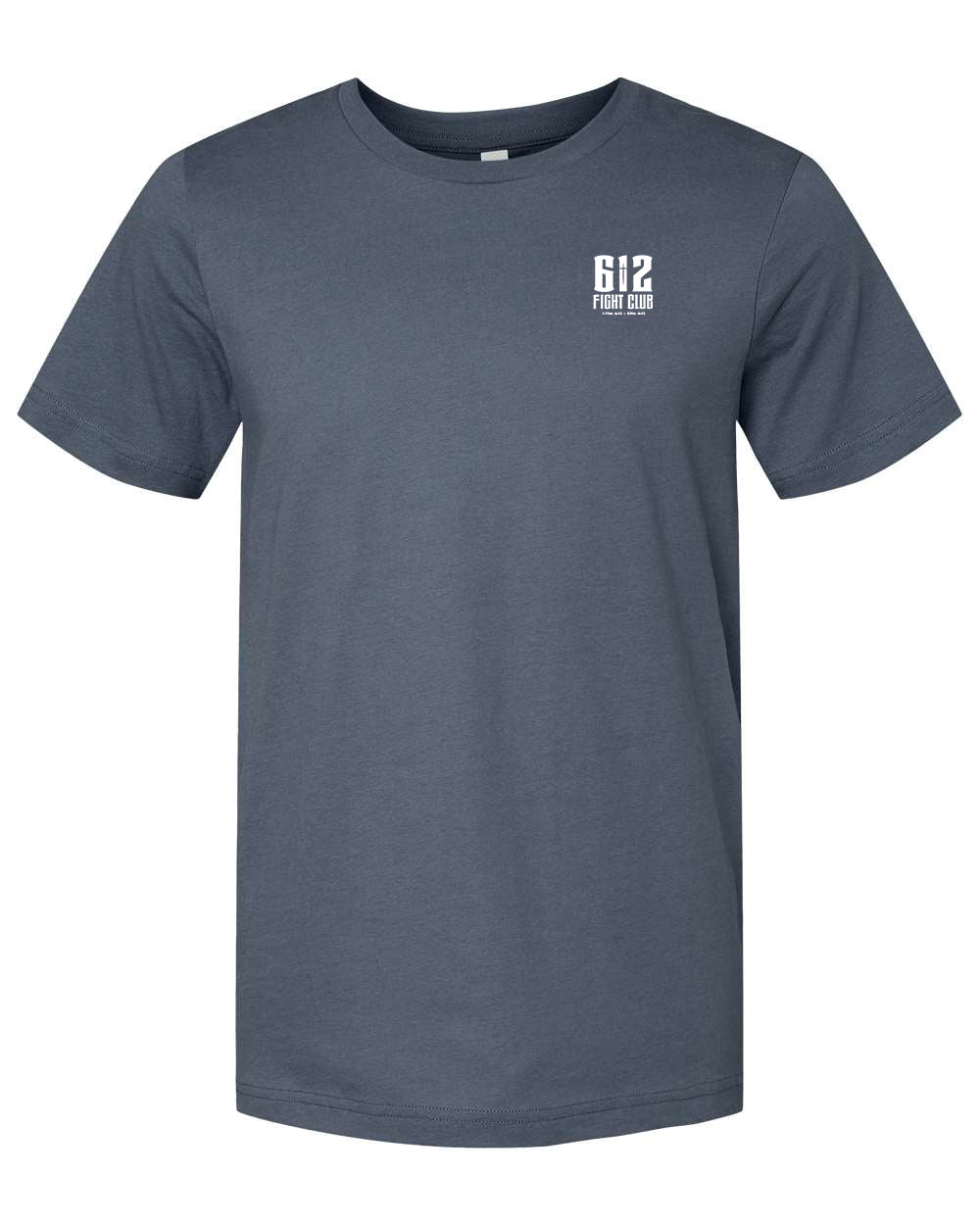 Ephesians 6:12 Cotton Tee - Vintage Navy (White Print)