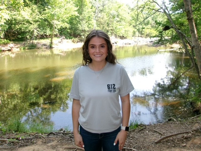 1 Timothy 6:12 Cotton Tee - Solid Athletic Gray (Black Print)