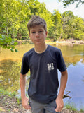Ephesians 6:12 Cotton Tee - Dark Gray (White Print)