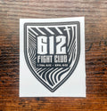 612 Fight Club Thumbprint Sticker - 2.39"x3" (Black/White)