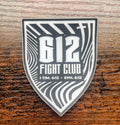 612 Fight Club Thumbprint Sticker - 2.39"x3" (Black/Clear)