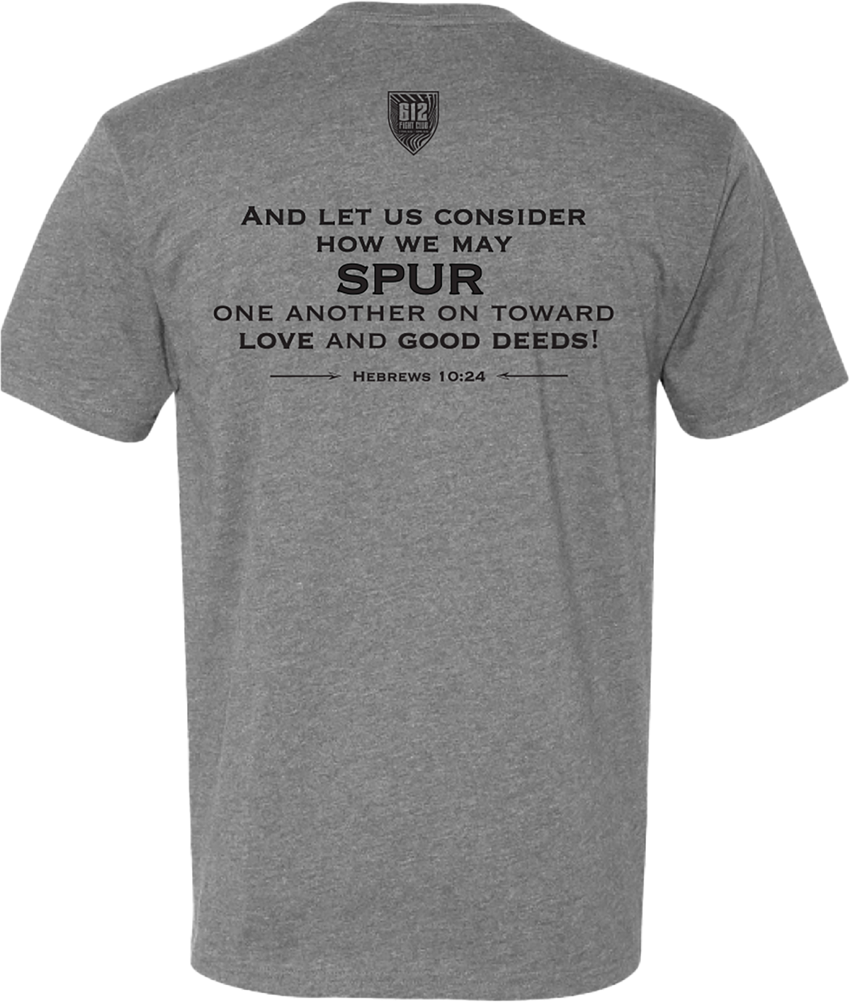 'Be the Spur' Christian T-Shirt - Heather Grey