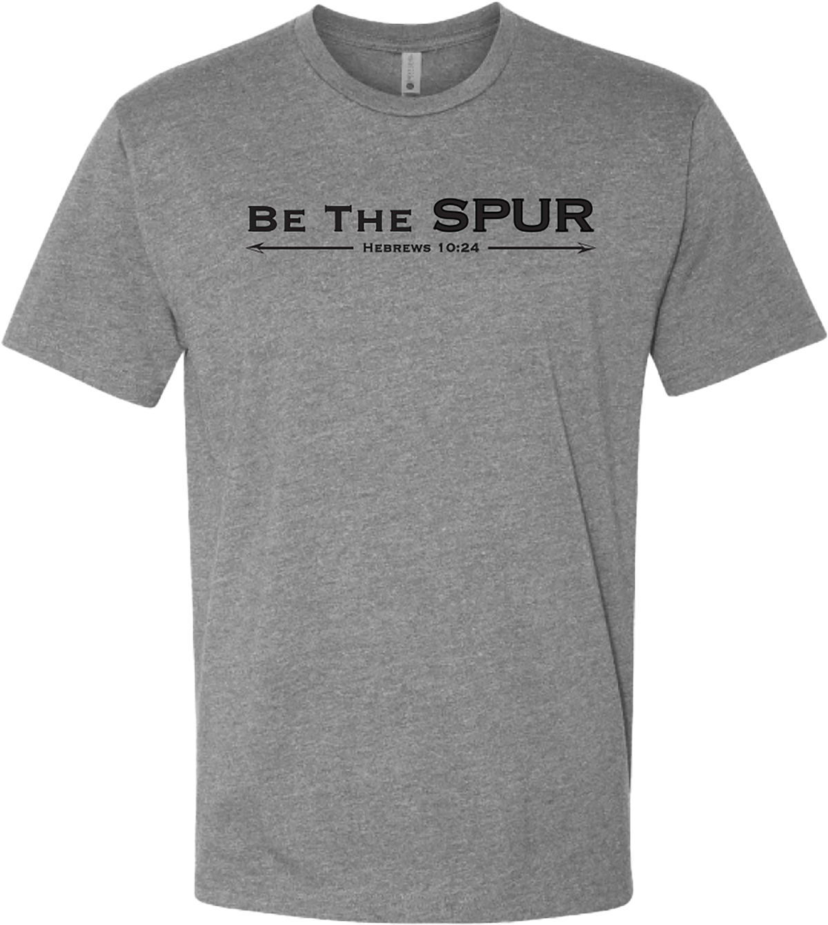 'Be the Spur' Christian T-Shirt - Heather Grey