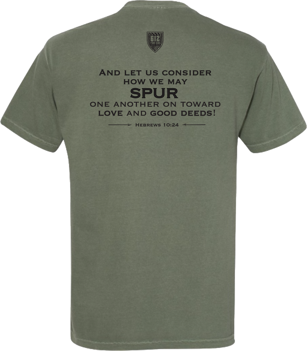 'Be the Spur' Christian T-Shirt - Moss