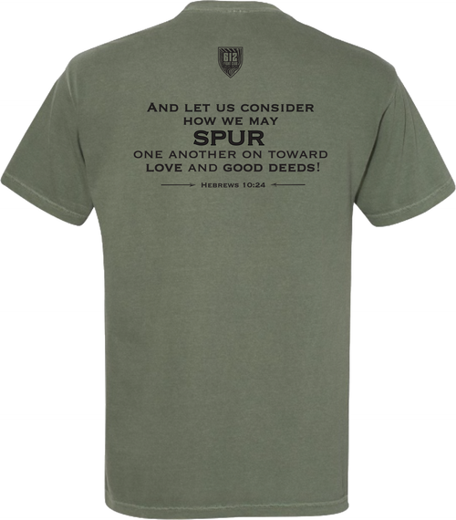'Be the Spur' Christian T-Shirt - Moss